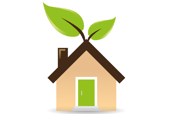 Green home icon